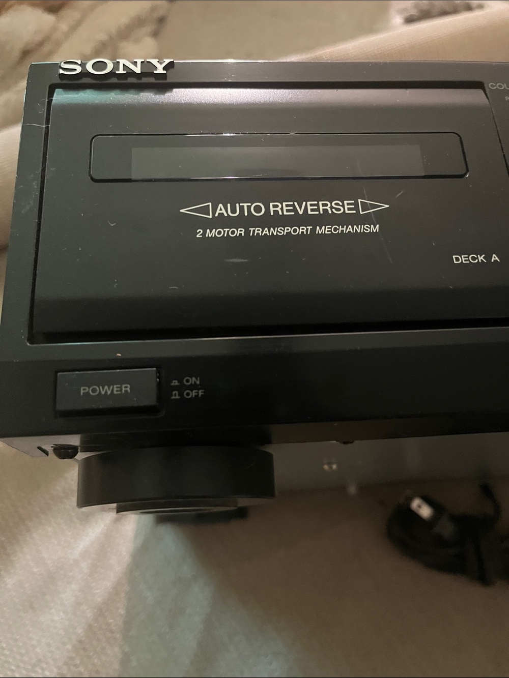Sony Black Portable Cassette Player with Auto Reverse